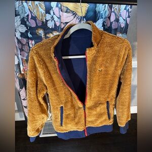 Vineyard vines nwot reversible lined zip up size 14??